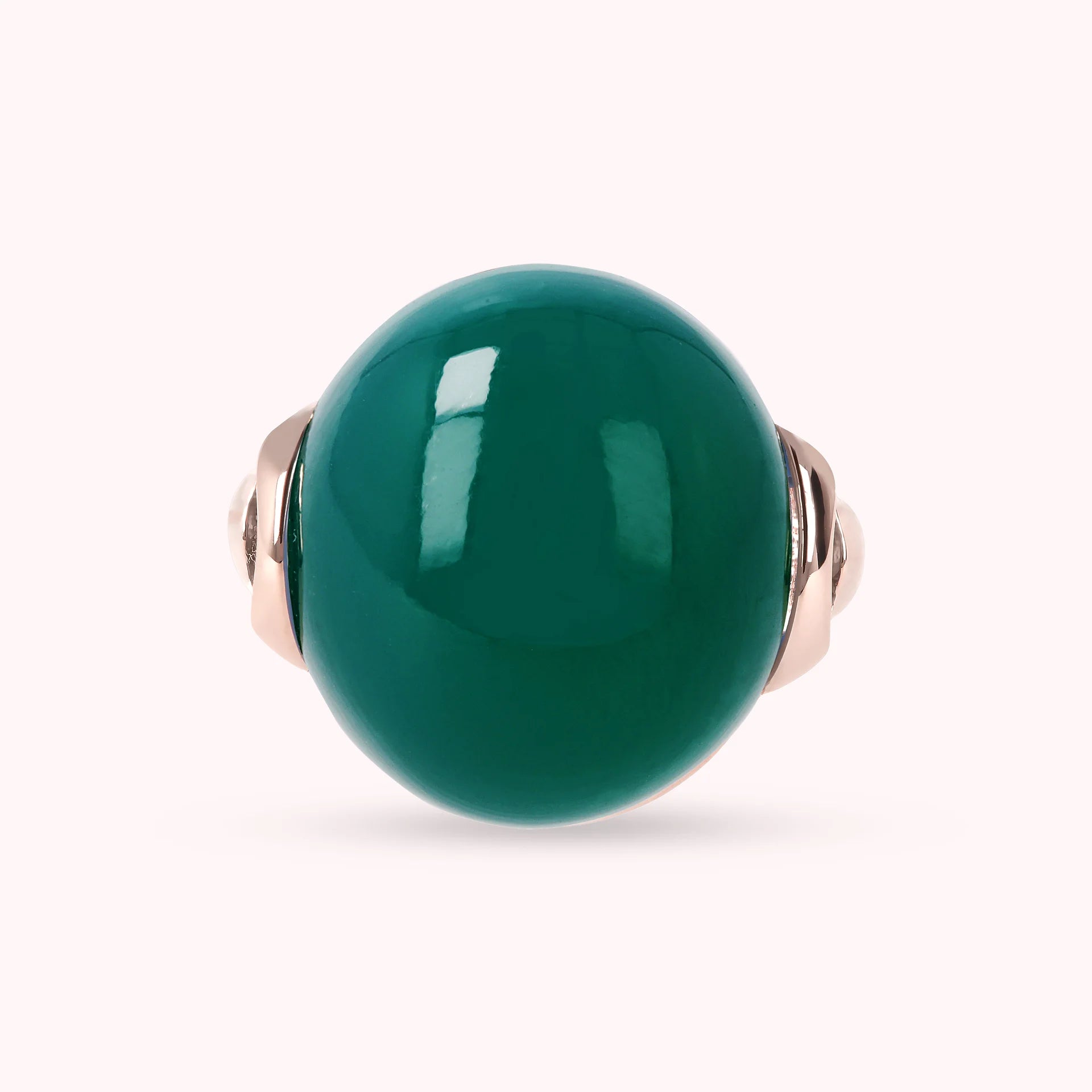 Cabochon Ring with Genuine Stone