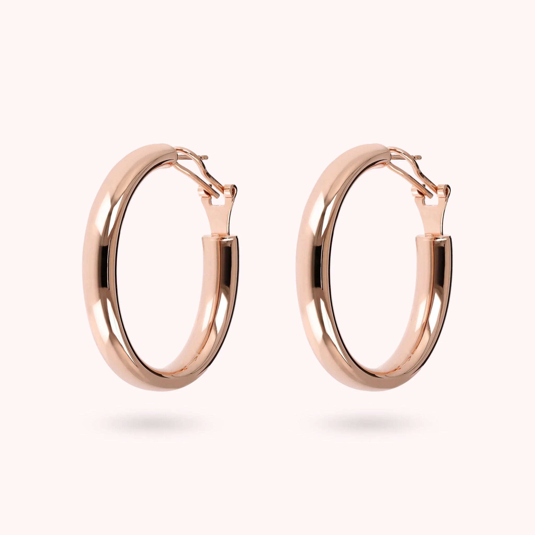 Thick Hoop Earrings
