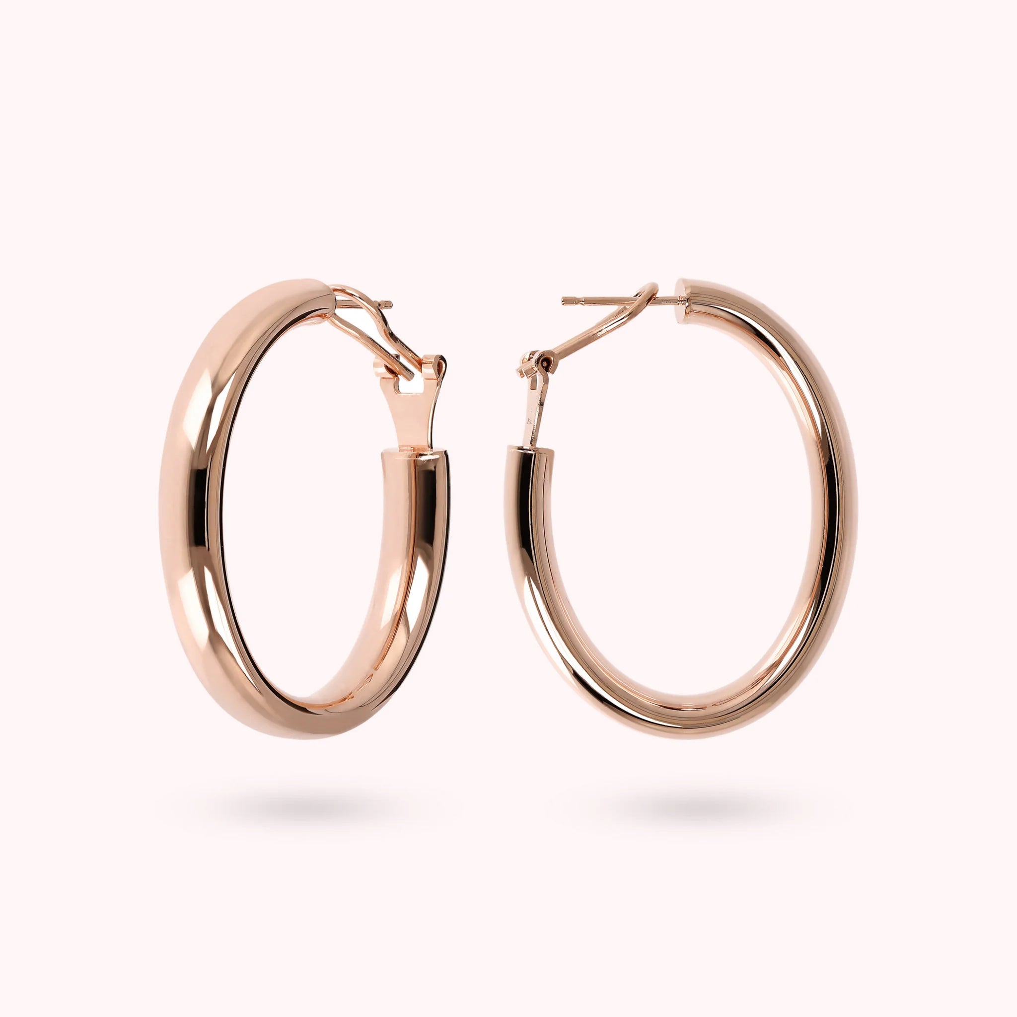 Thick Hoop Earrings