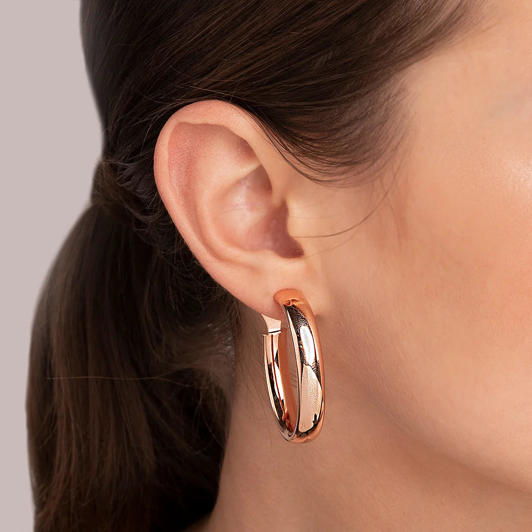 Thick Hoop Earrings