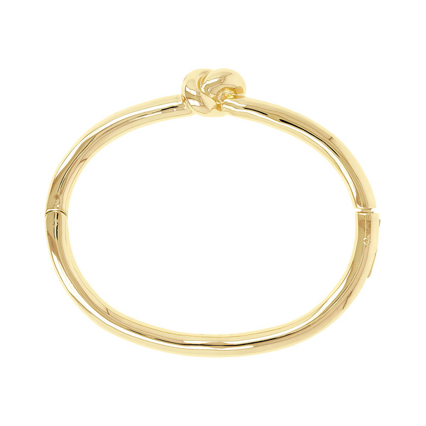 Rigid Golden Bracelet with Knot