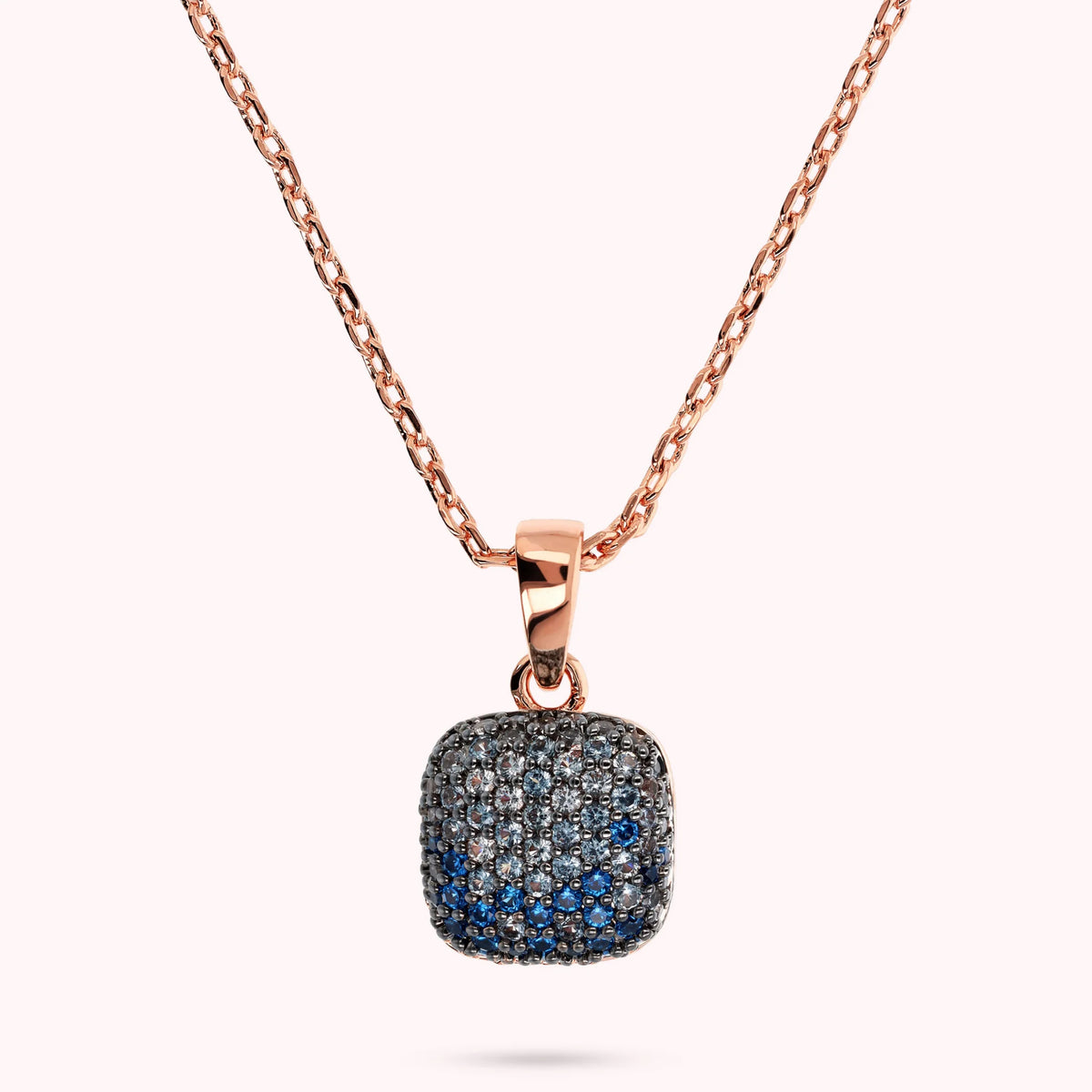 Square Pavé Necklace