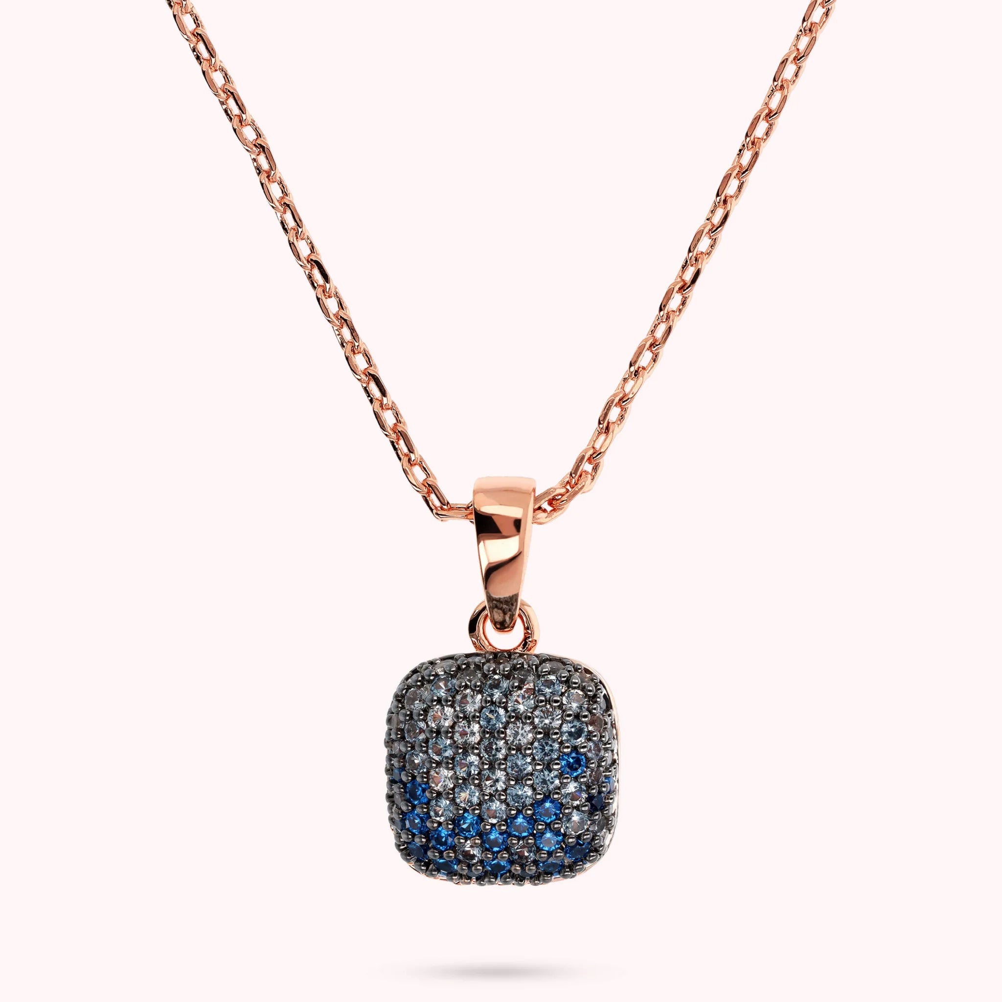 Square Pavé Necklace