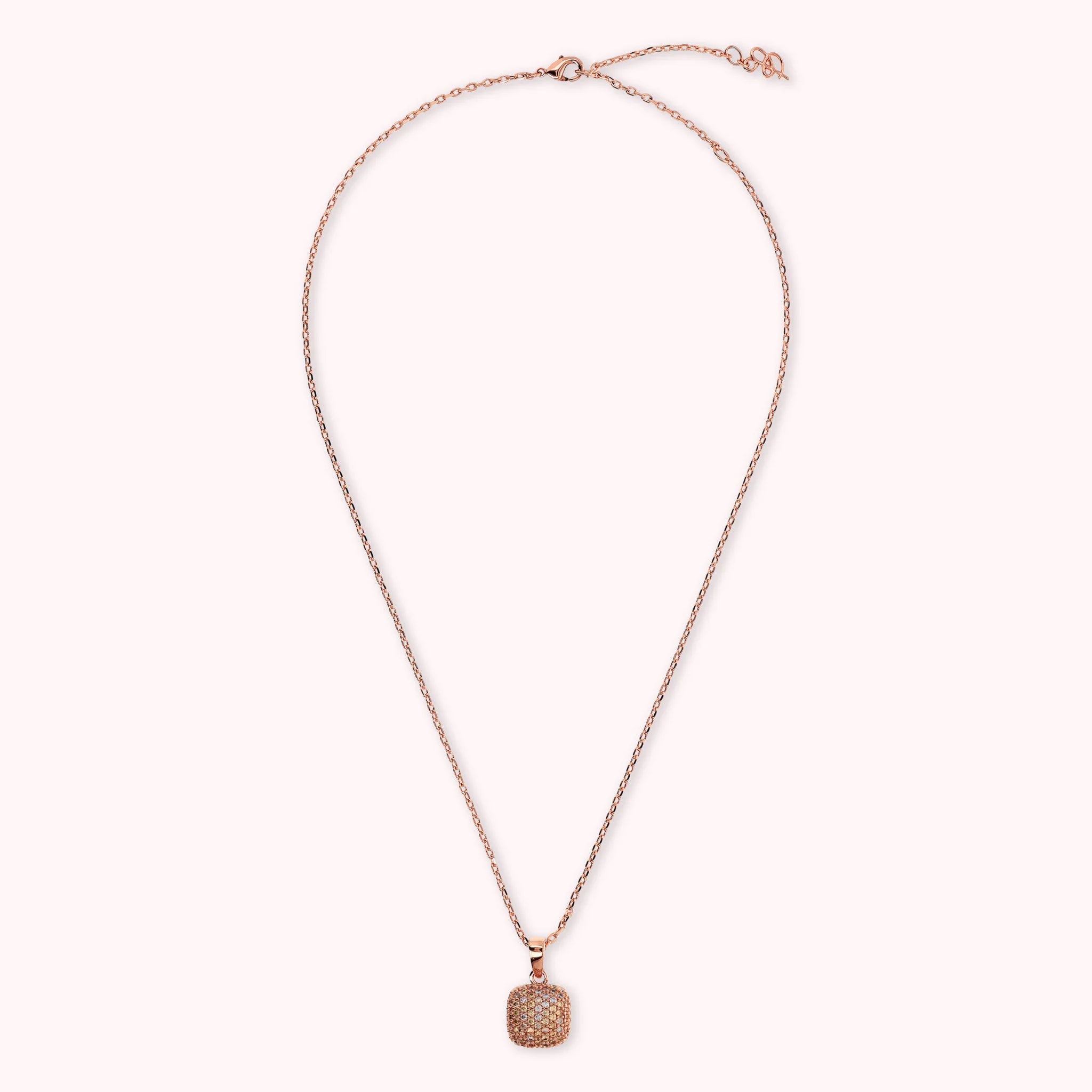 Square Pavé Necklace