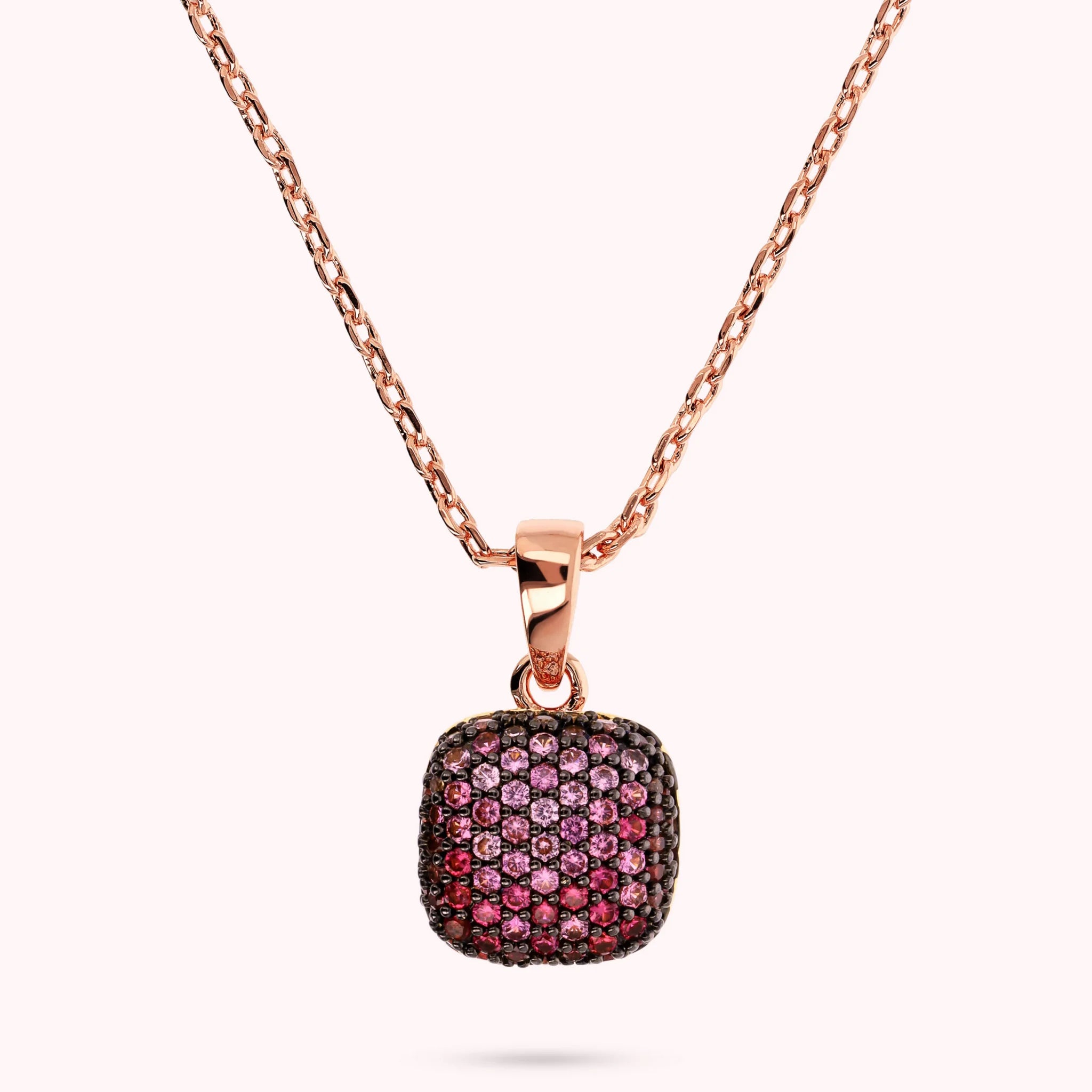 Square Pavé Necklace