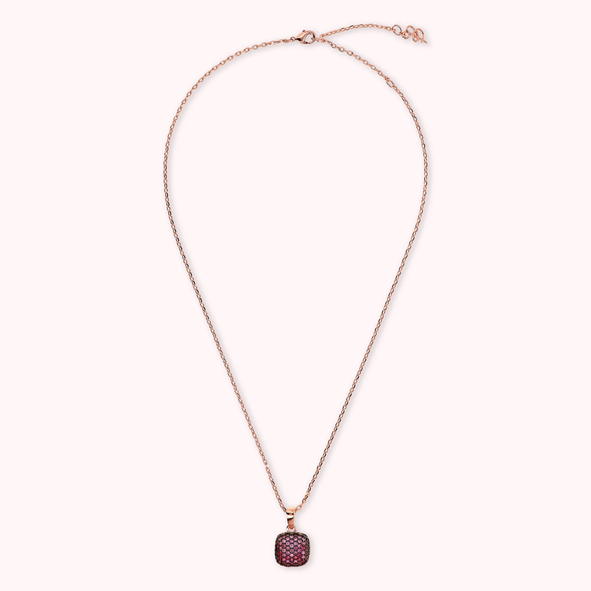 Square Pavé Necklace