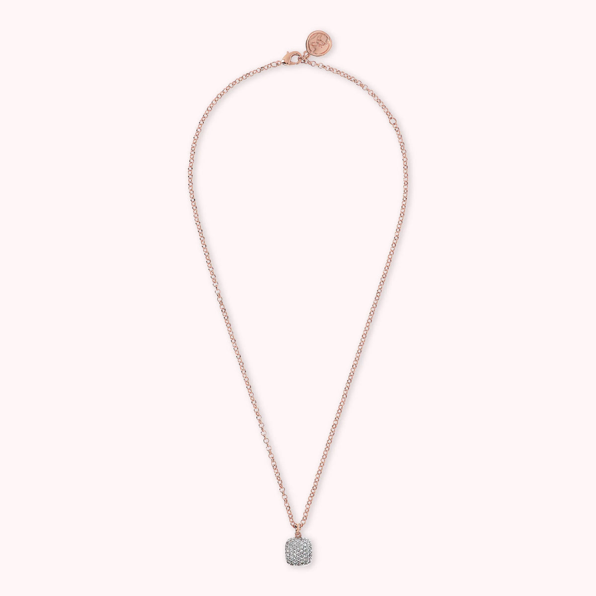 Square Pavé Necklace