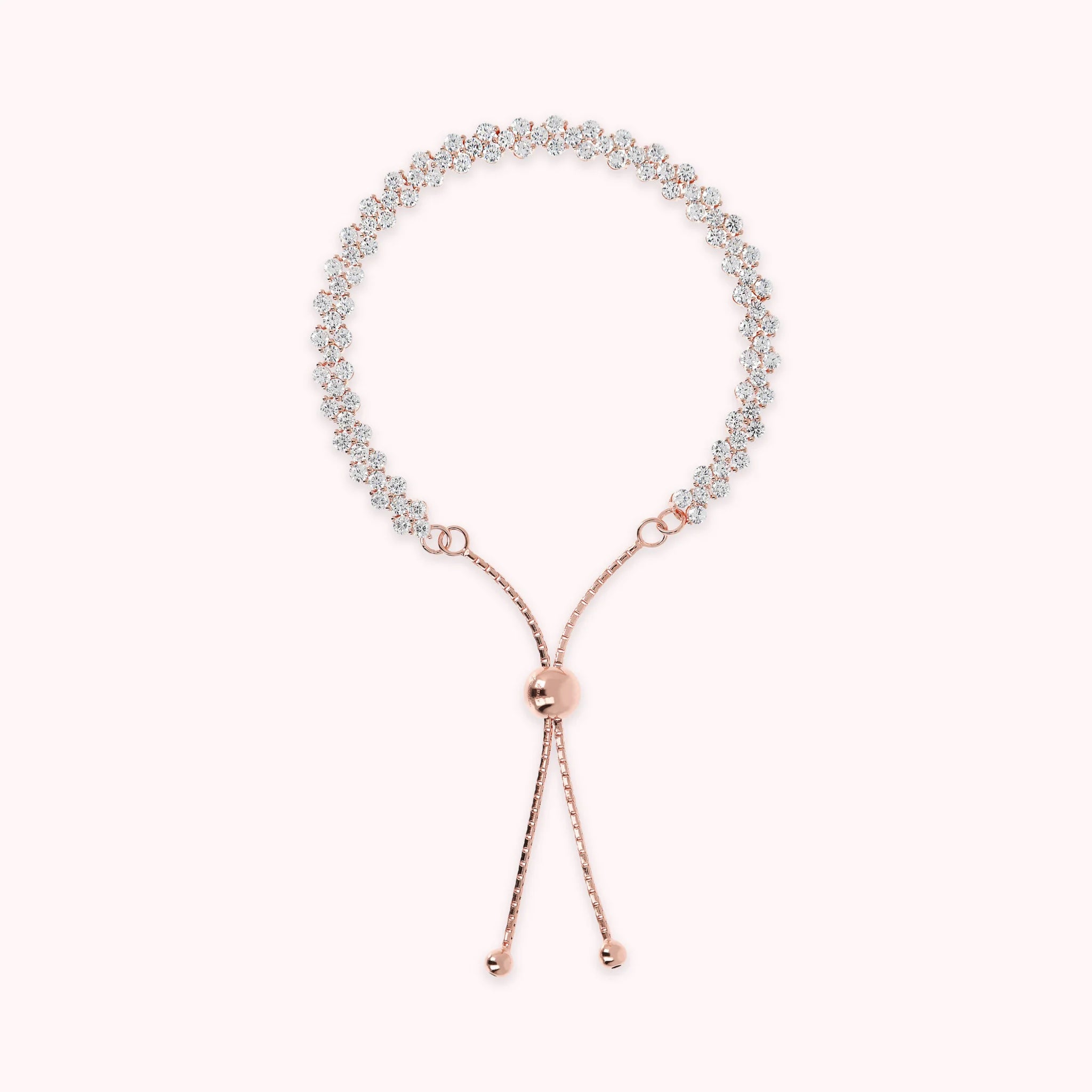 Bracciale Tennis Doppio con Cubic Zirconia