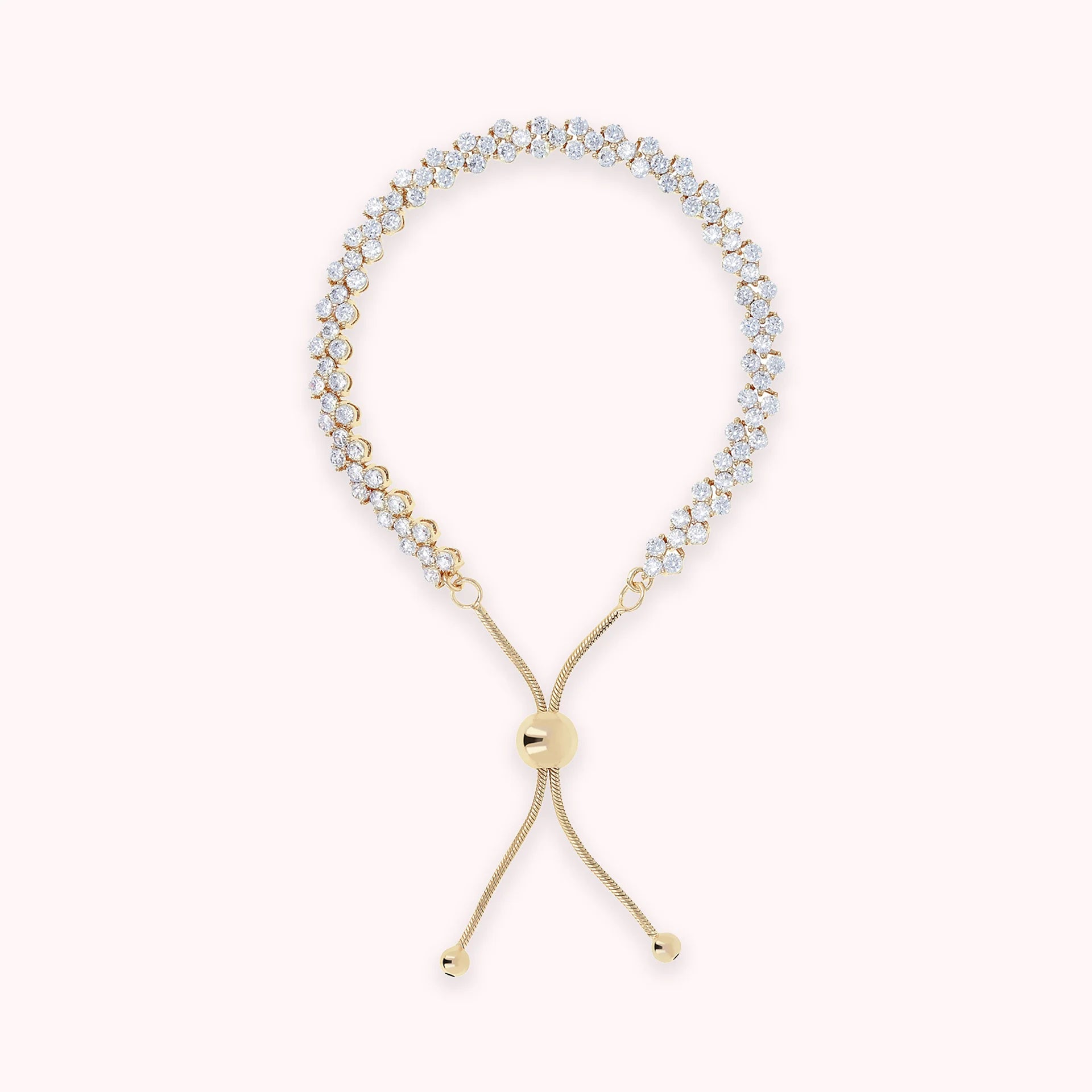Adjustable Tennis Golden Bracelet
