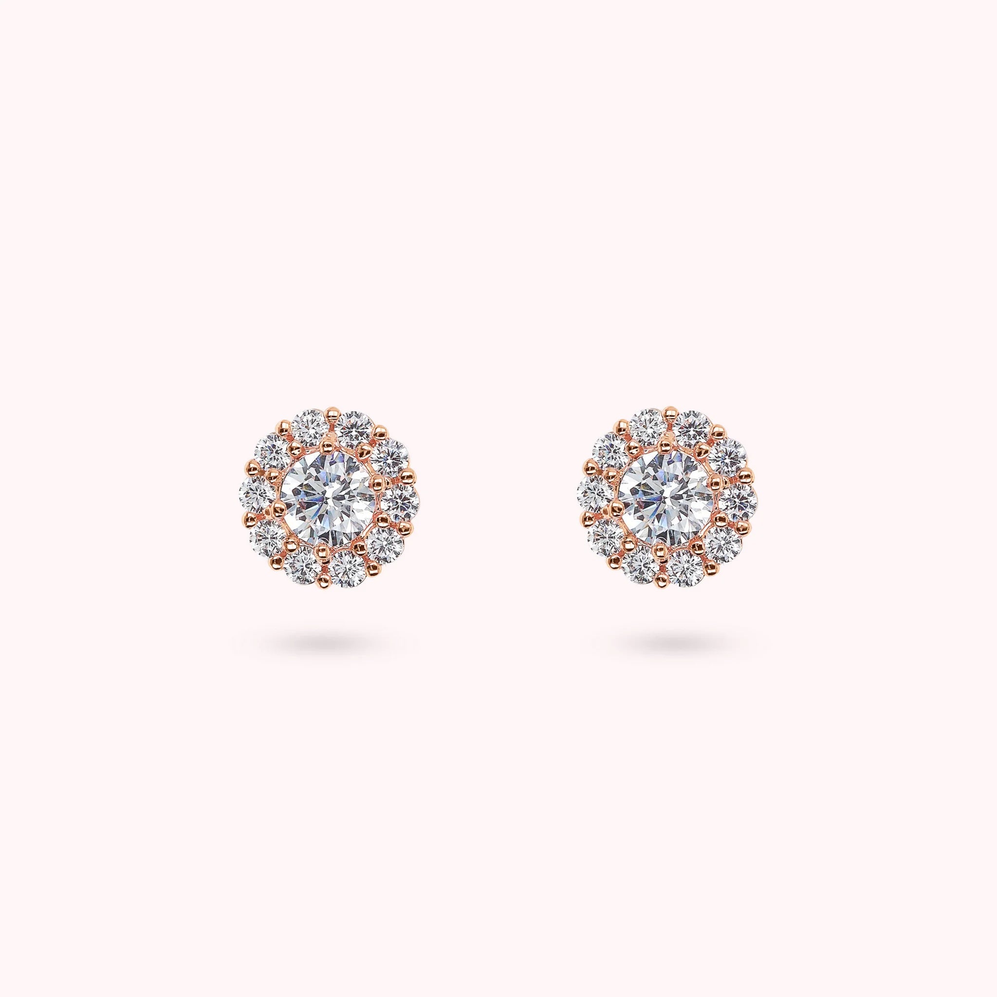 Flower Button Earrings