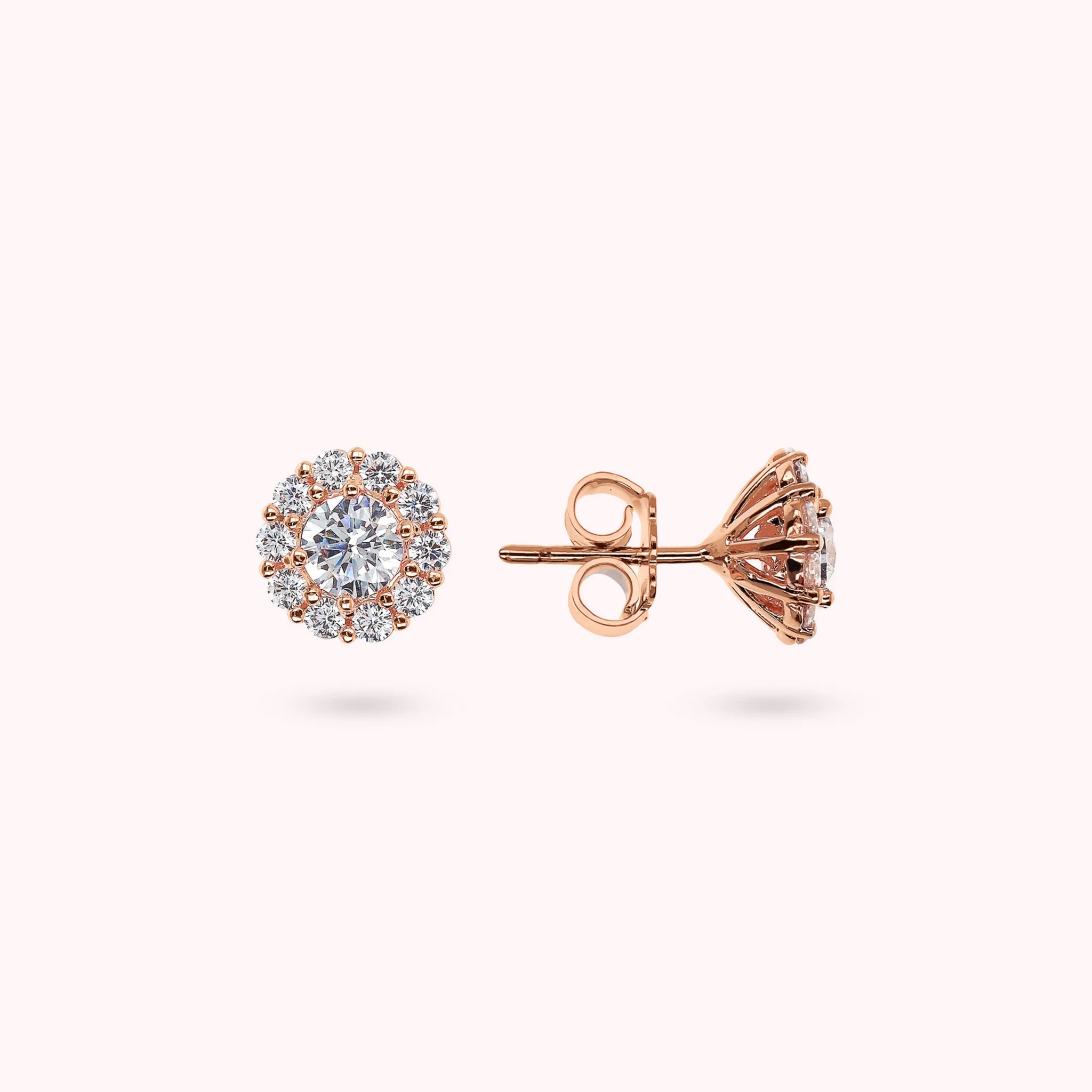 Flower Button Earrings