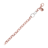 Rolo Chain Bracelet with Pavé Element in Cubic Zirconia