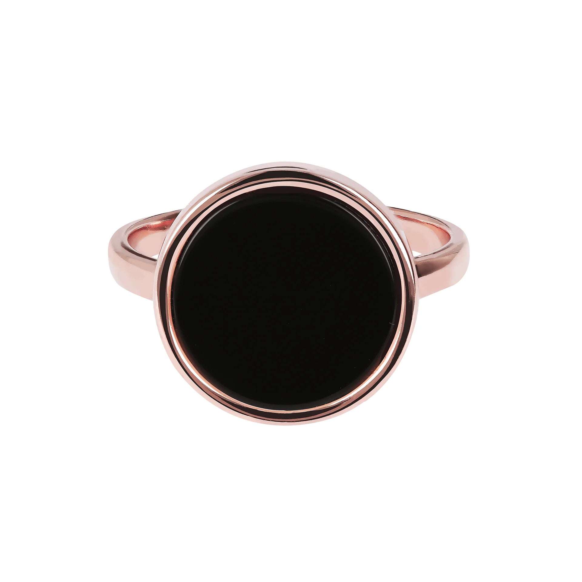 Cocktail Ring with Round Natural Stone  