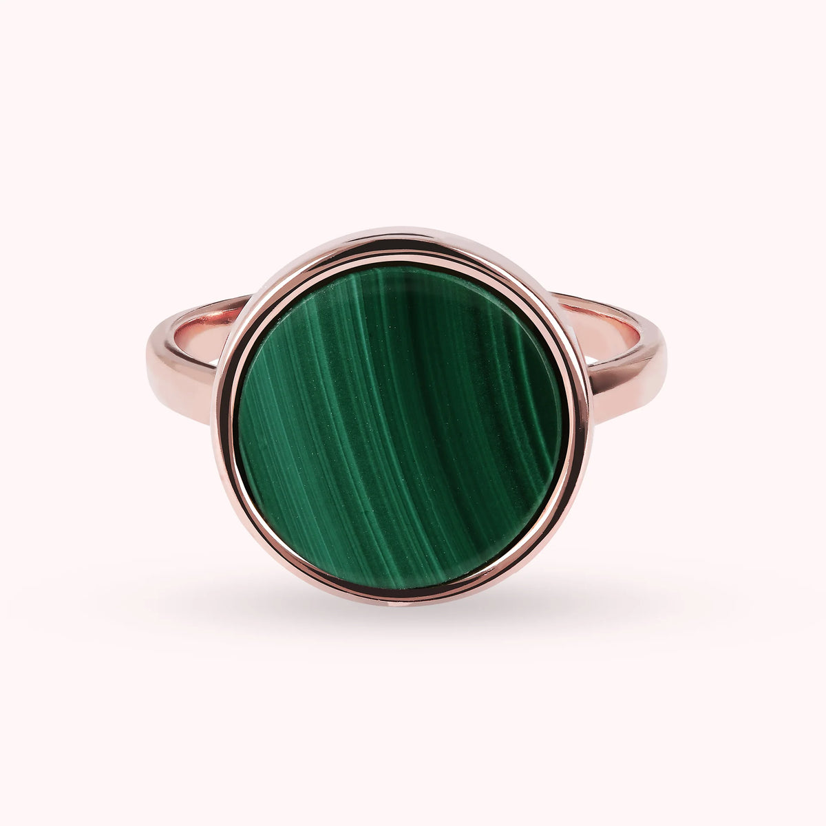 Cocktail Ring with Round Natural Stone