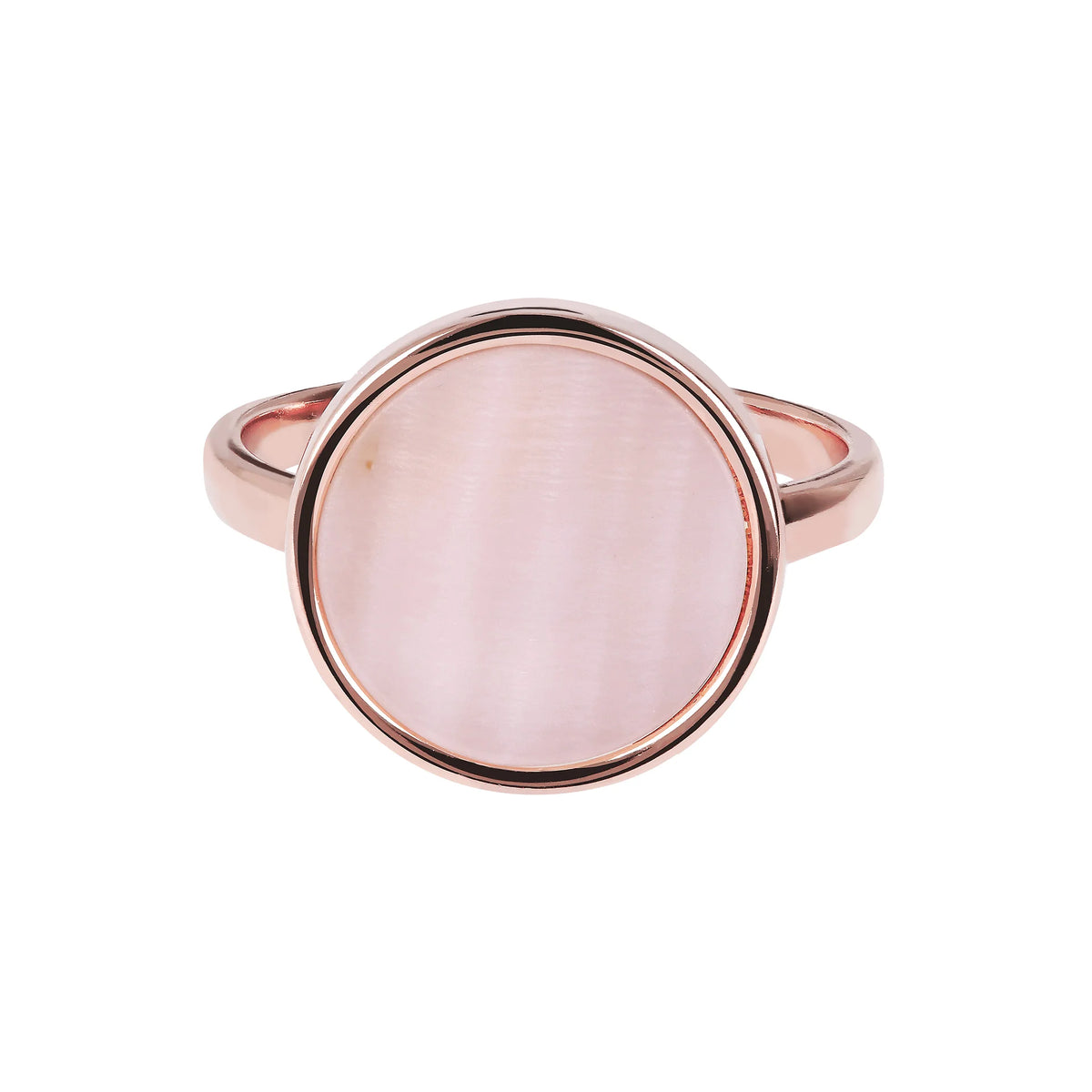 Cocktail Ring with Round Natural Stone