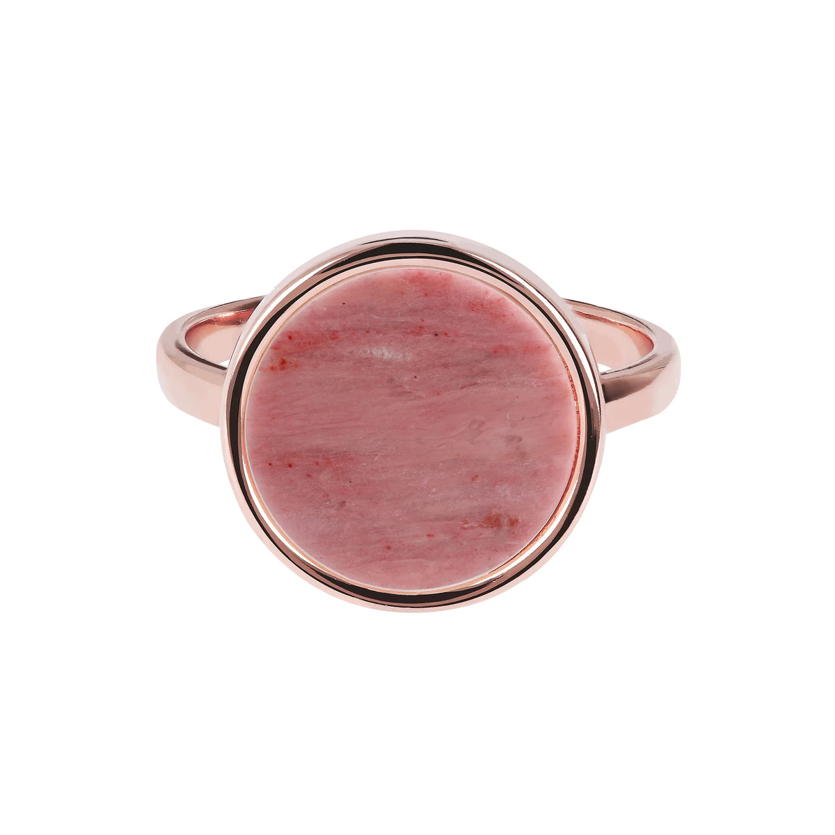 Cocktail Ring with Round Natural Stone