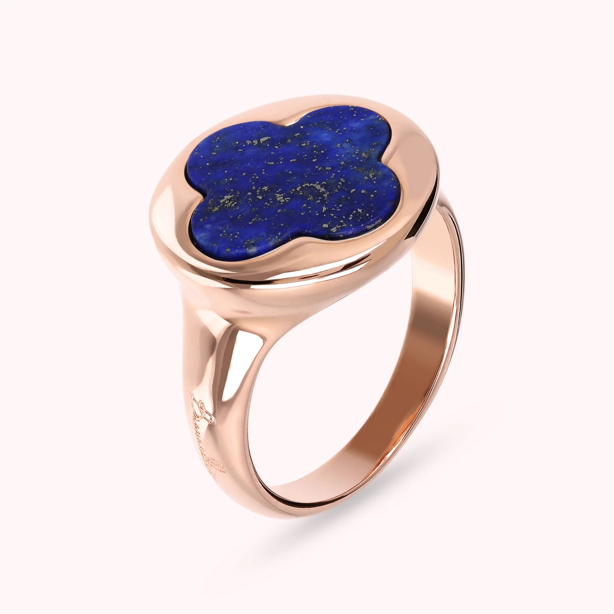15mm Natural Stone Cloverleaf Cocktail Ring