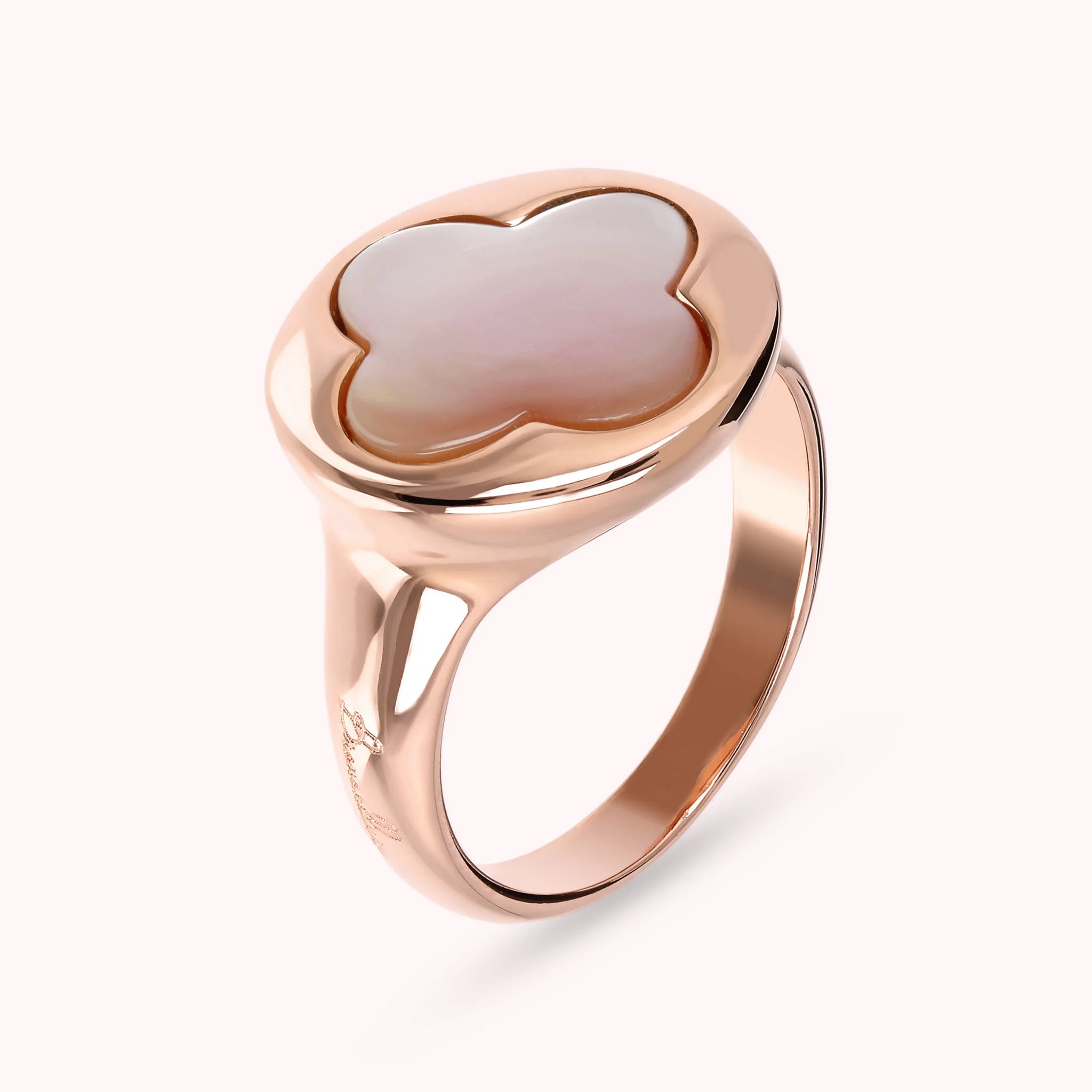 15mm Natural Stone Cloverleaf Cocktail Ring