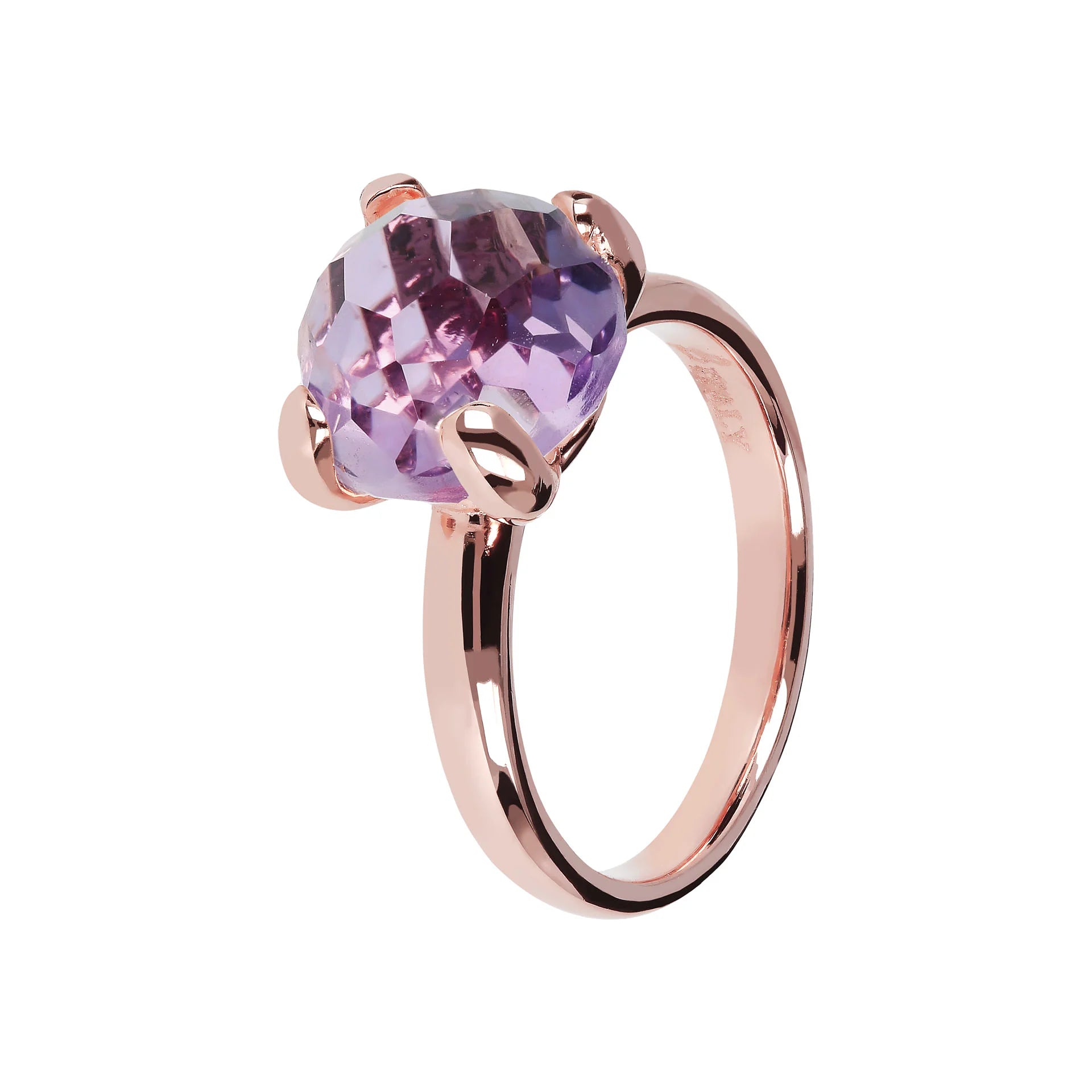 Anello Cocktail Medio con Pietra Naturale Tonda