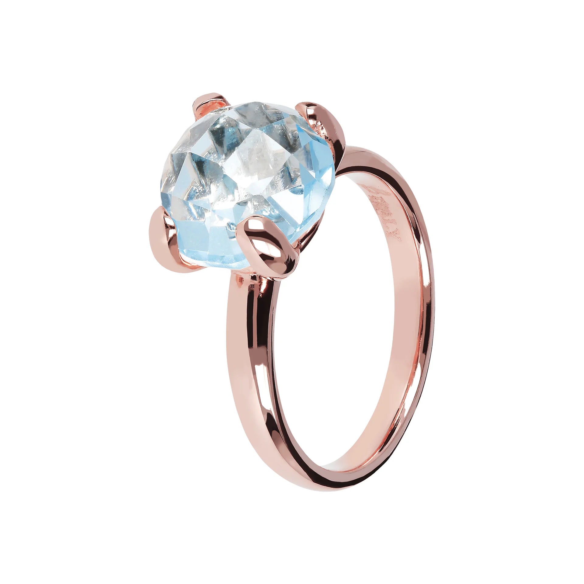 Anello Cocktail Medio con Pietra Naturale Tonda