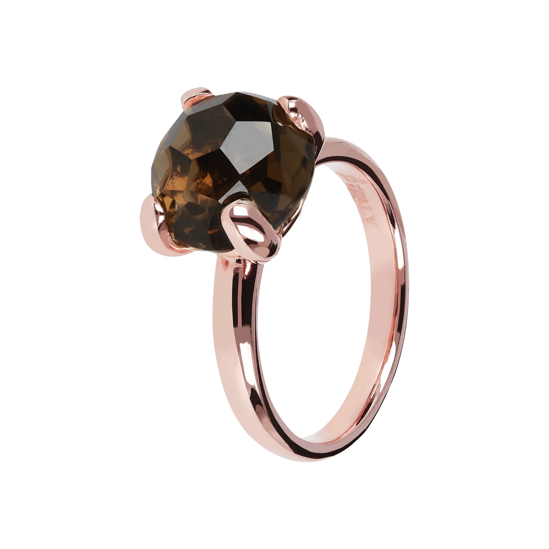 Anello Cocktail Medio con Pietra Naturale Tonda