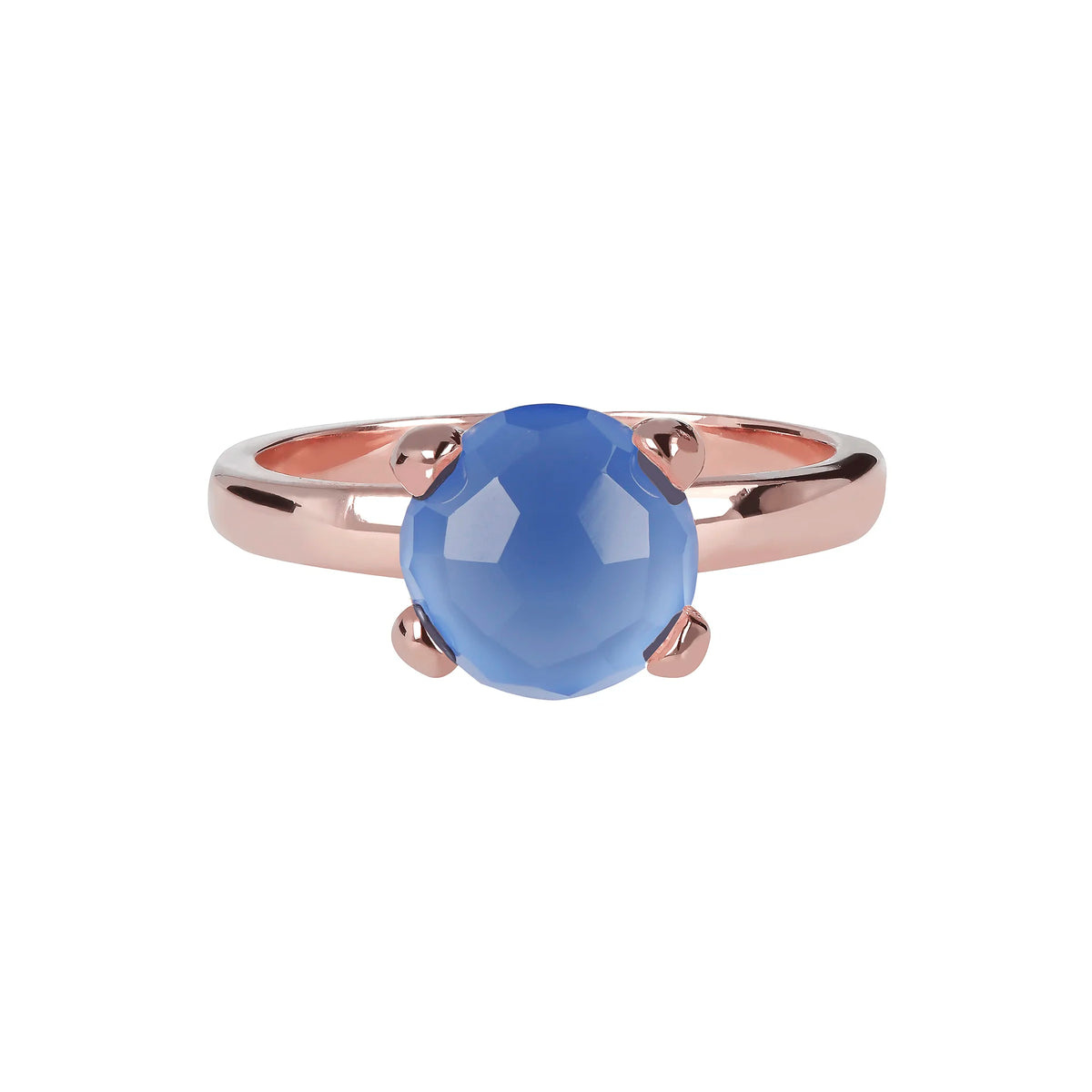 Mini Solitaire Ring with Natural Stone