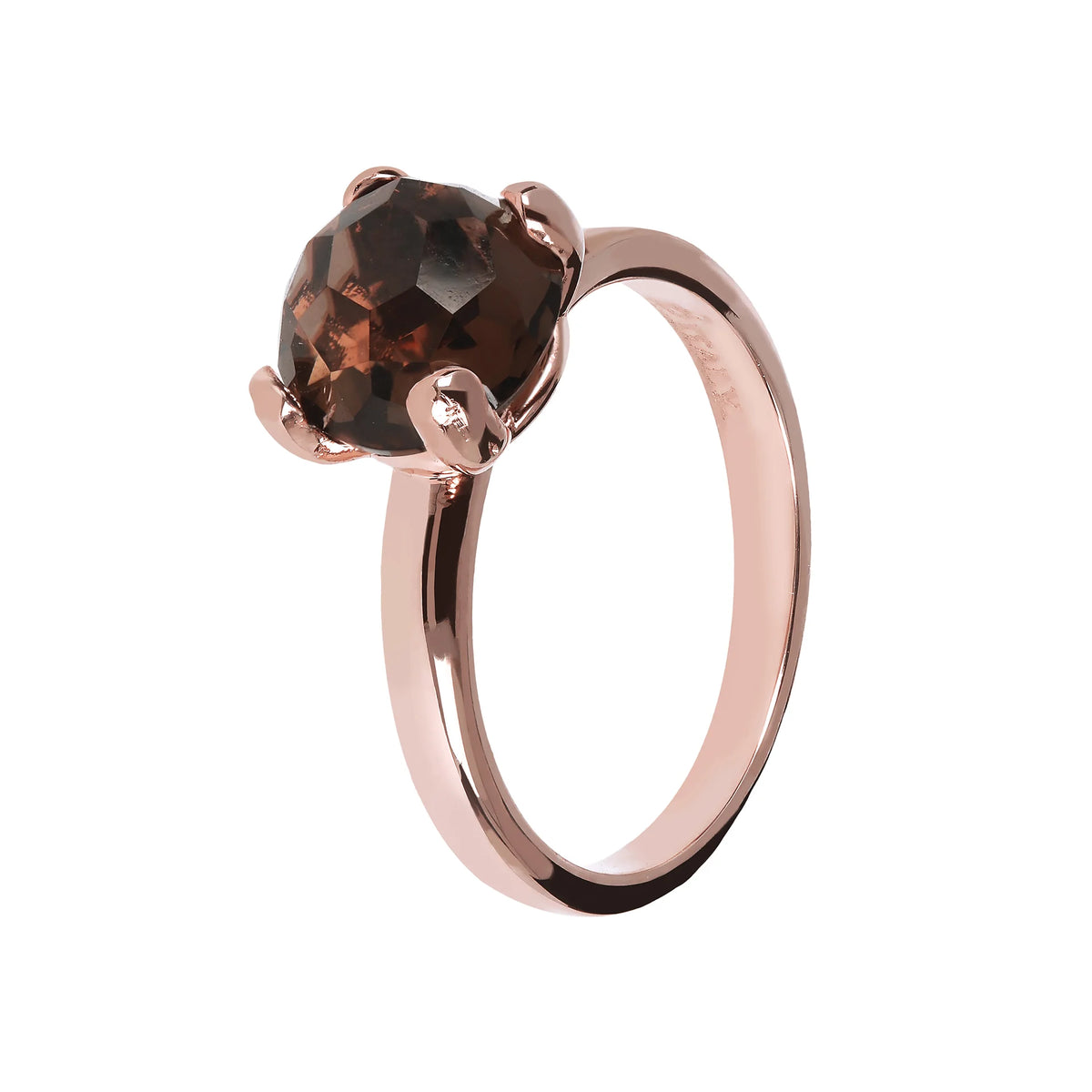 Anello Cocktail Piccolo con Pietra Naturale Tonda