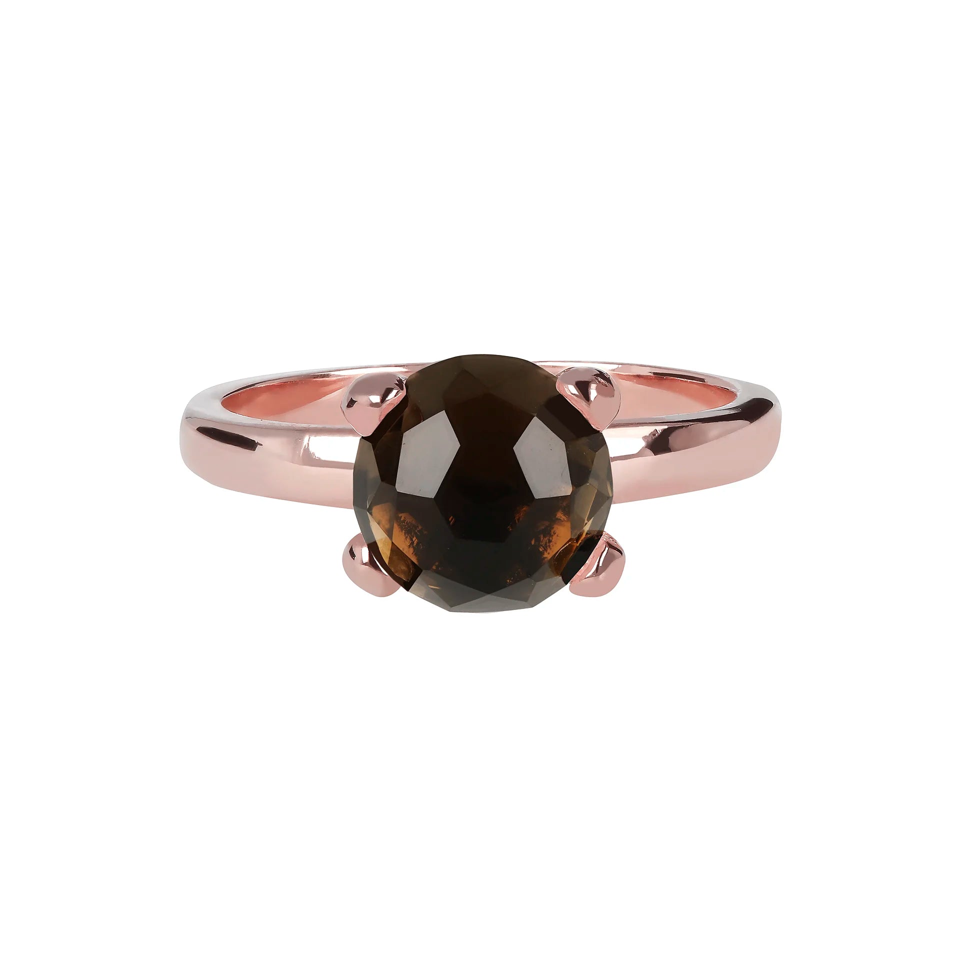 Mini Solitaire Ring with Natural Stone