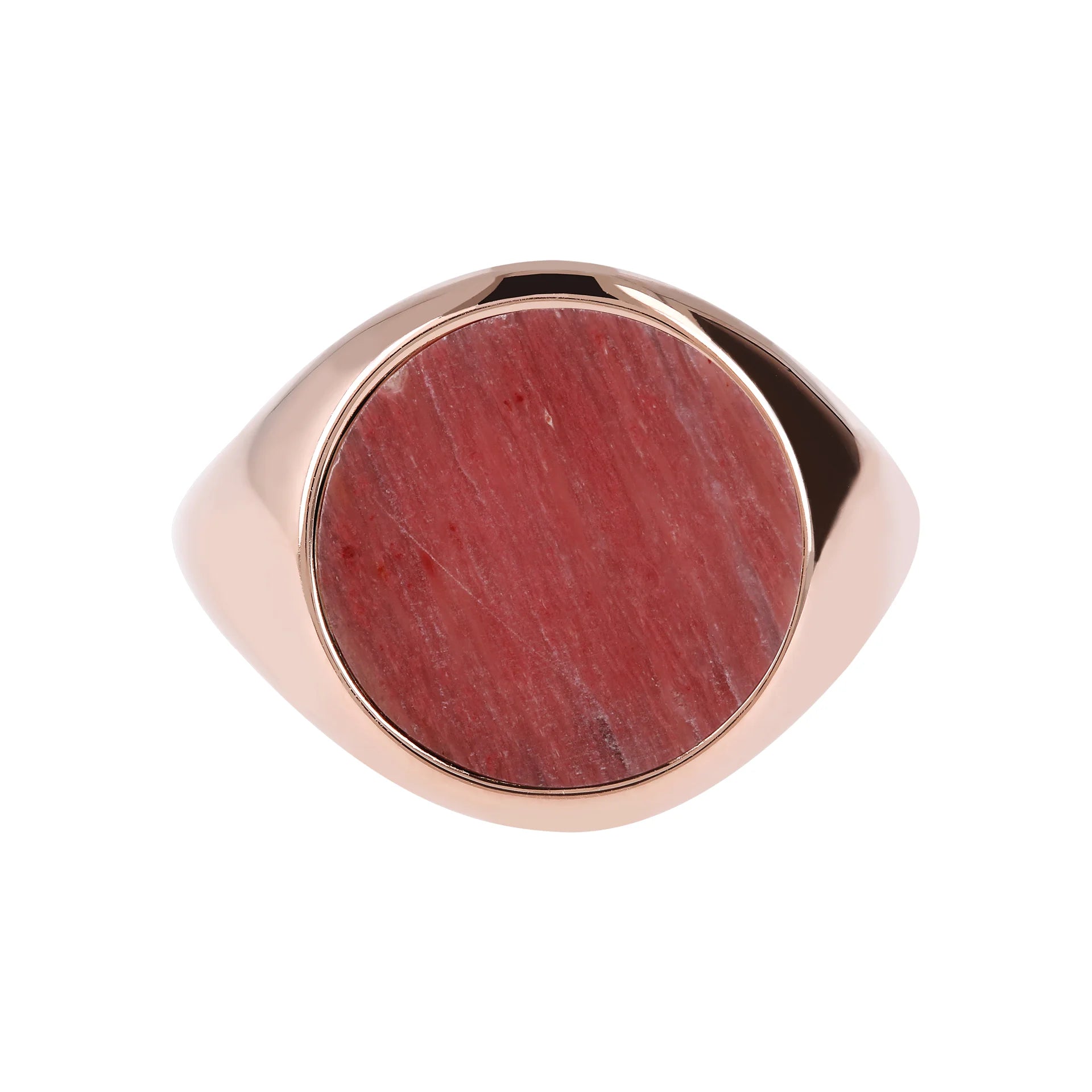 Anello Chevalier Piccolo con Pietra Naturale Piatta
