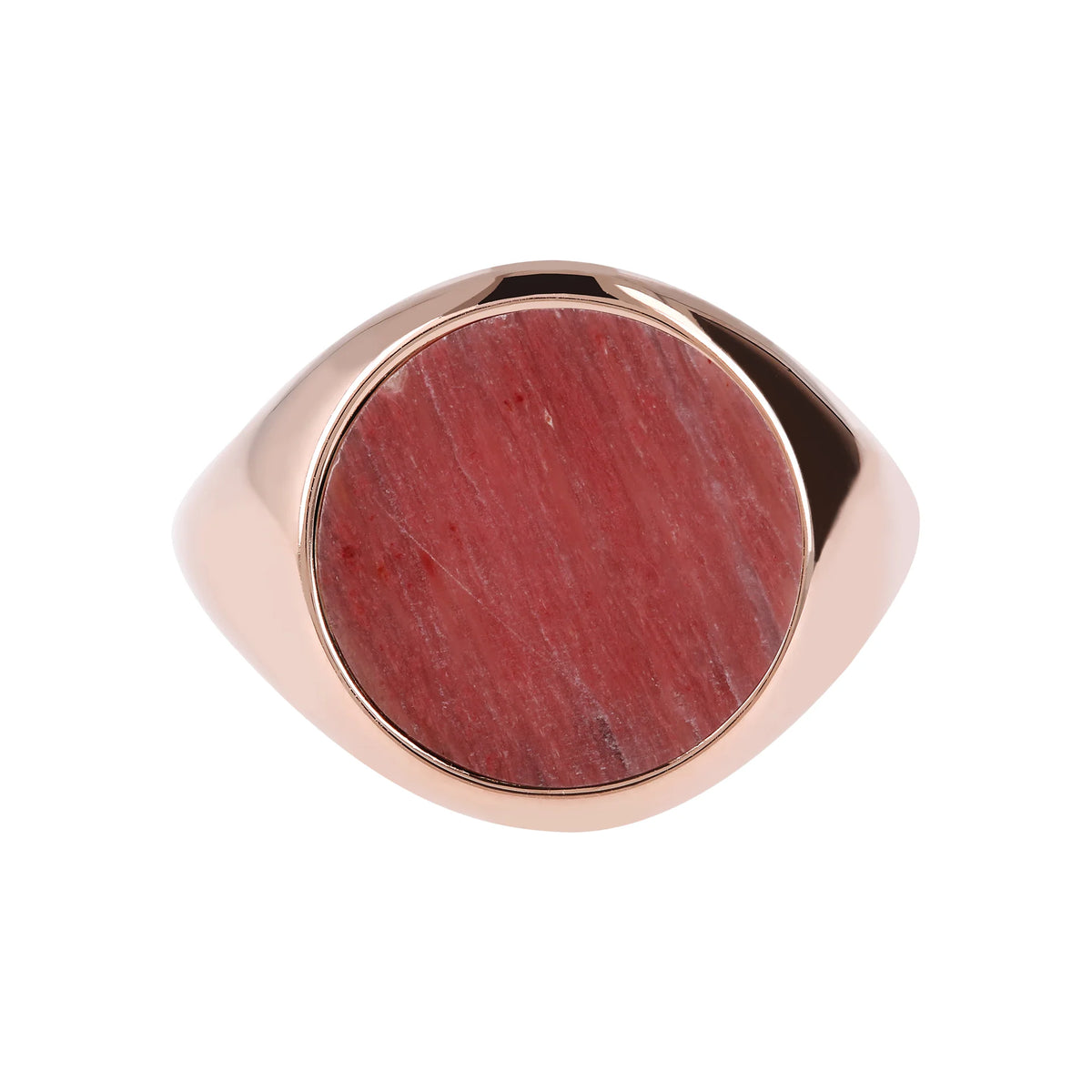 Anello Chevalier Piccolo con Pietra Naturale Piatta