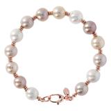 Bracelet avec perles Ming d'eau douce Ø 9/10