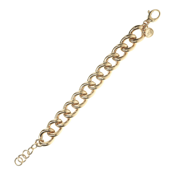 Bracelet à maillons longs Grumetta en chaîne dorée