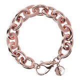 Rolo Chain Bracelet with Texture Elements
