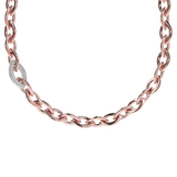 Marquise Necklace with Pavé Element in Cubic Zirconia