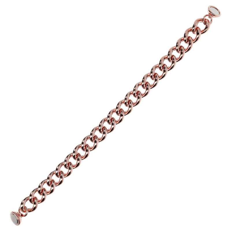 Thick Curb Chain Bracelet Diamond Cut