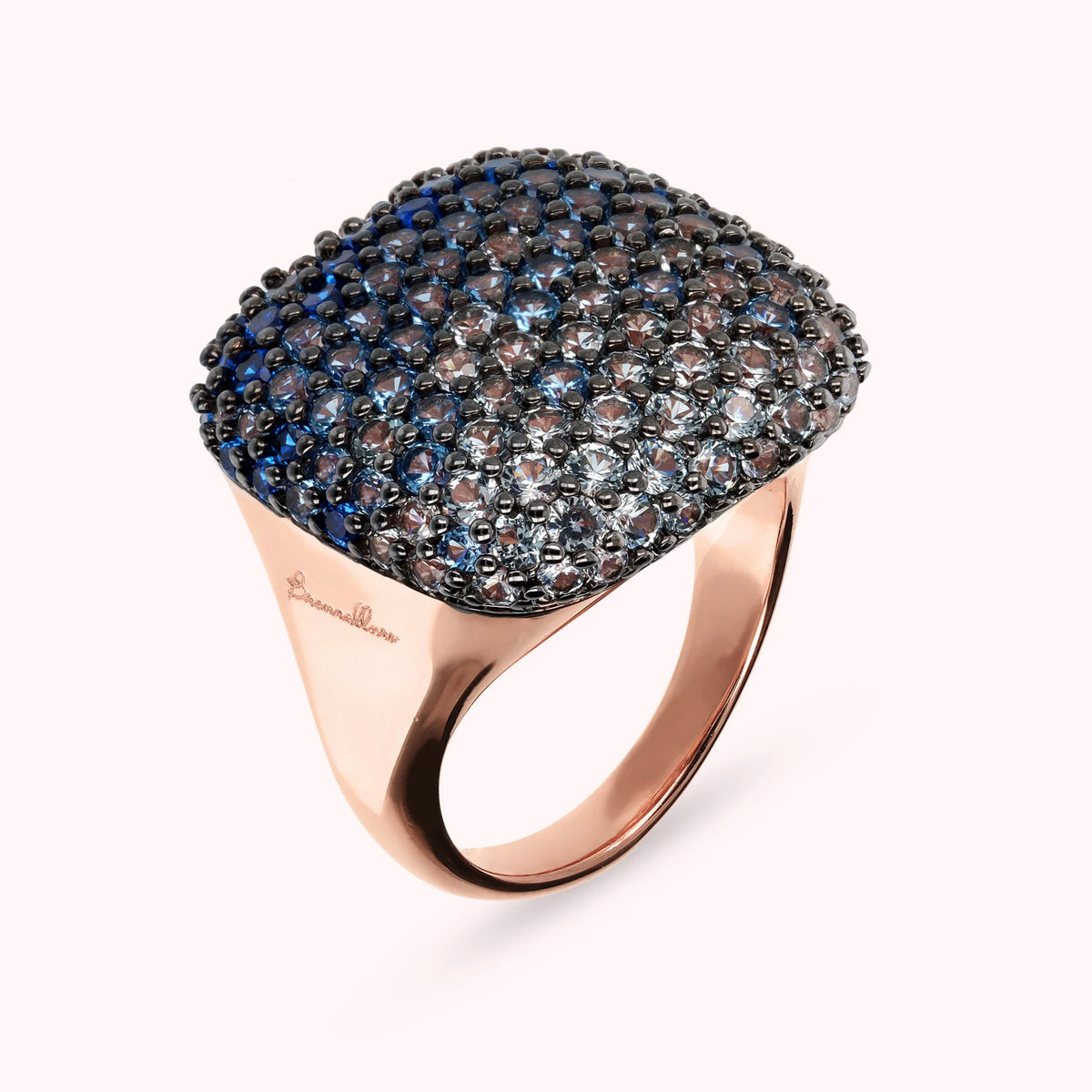 Squared Pavé Ring