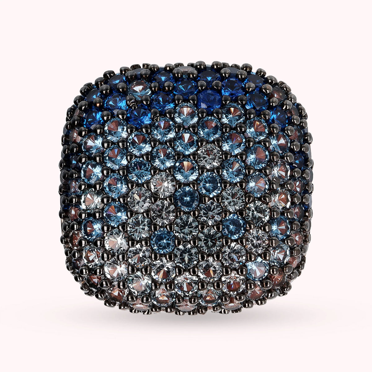 Squared Pavé Ring