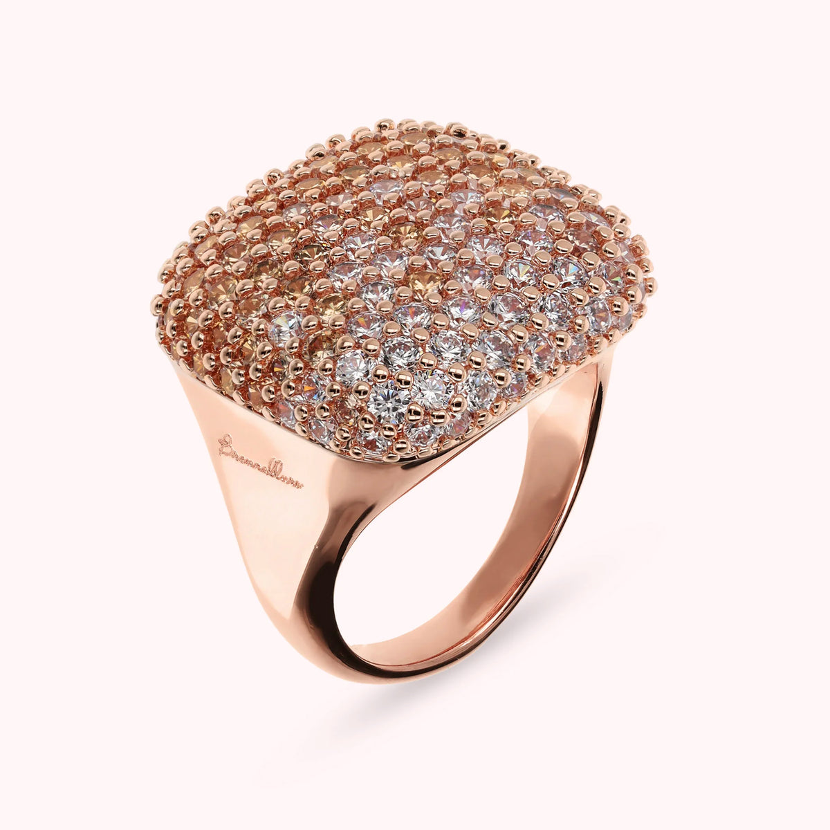 Squared Pavé Ring