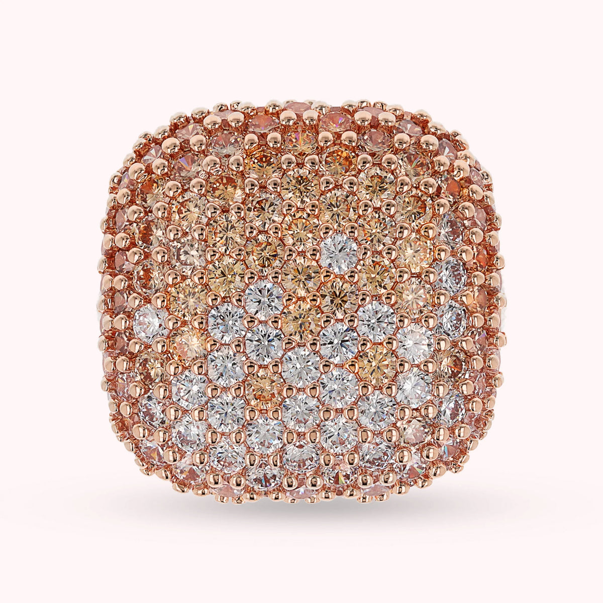 Squared Pavé Ring