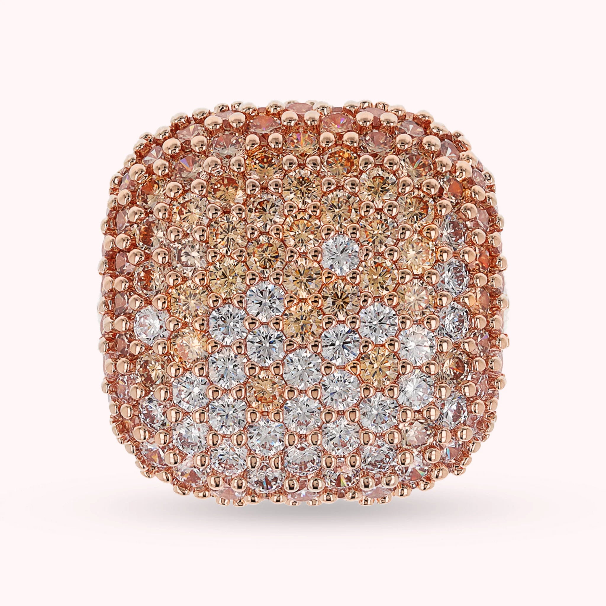 Squared Pavé Ring