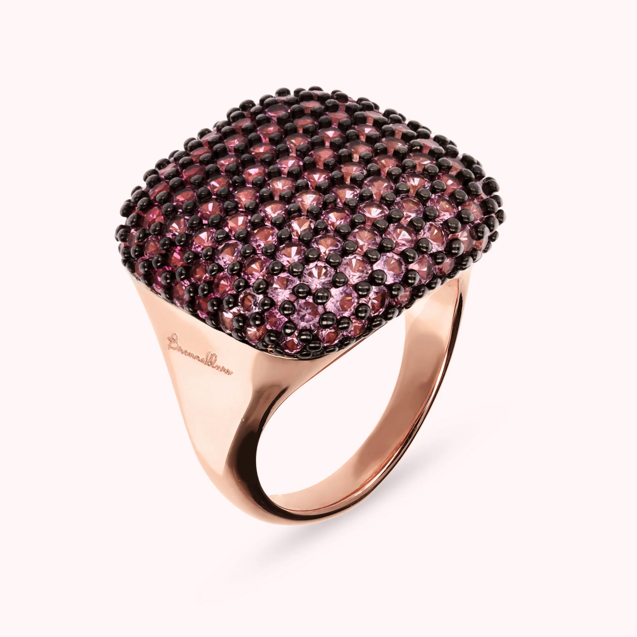 Squared Pavé Ring
