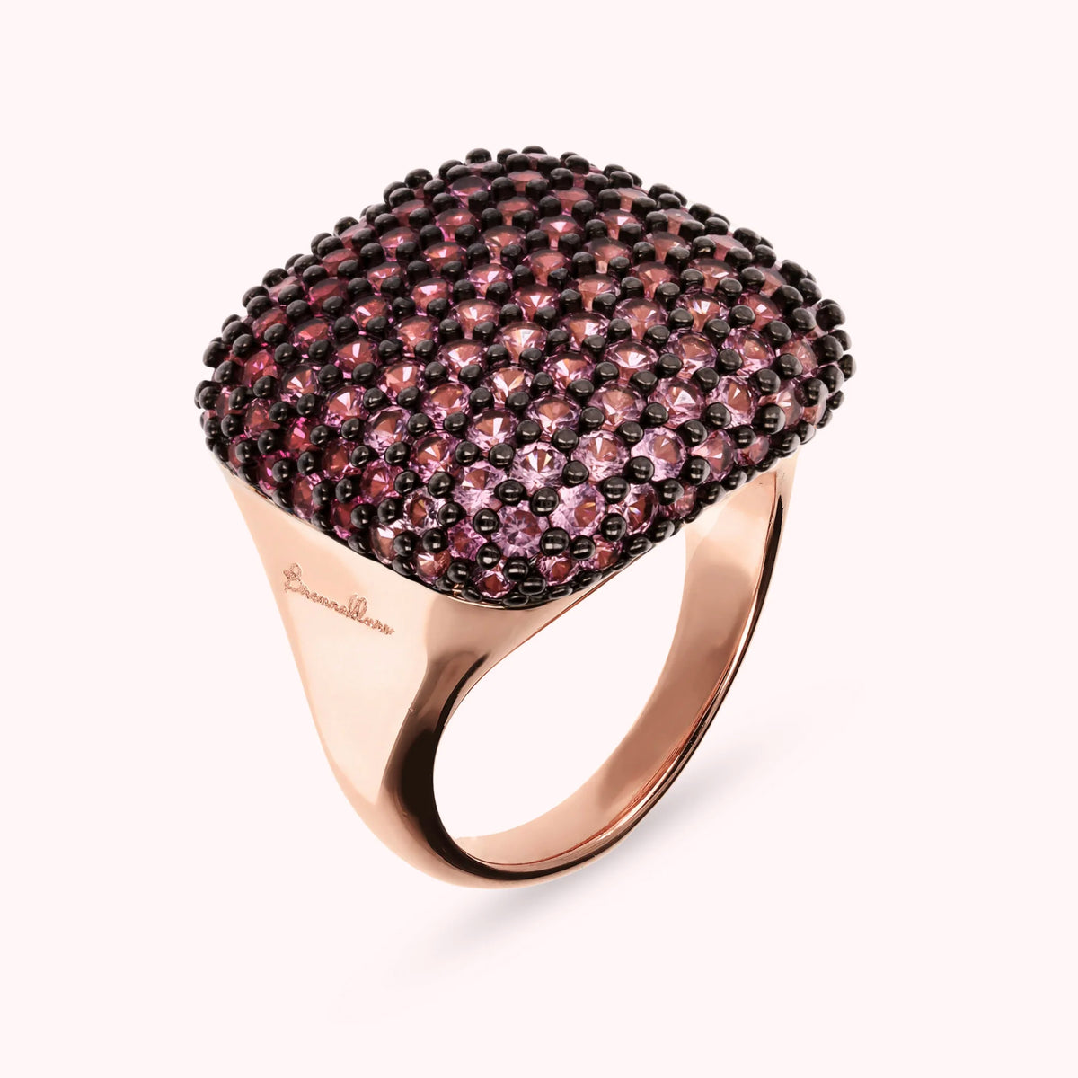 Squared Pavé Ring