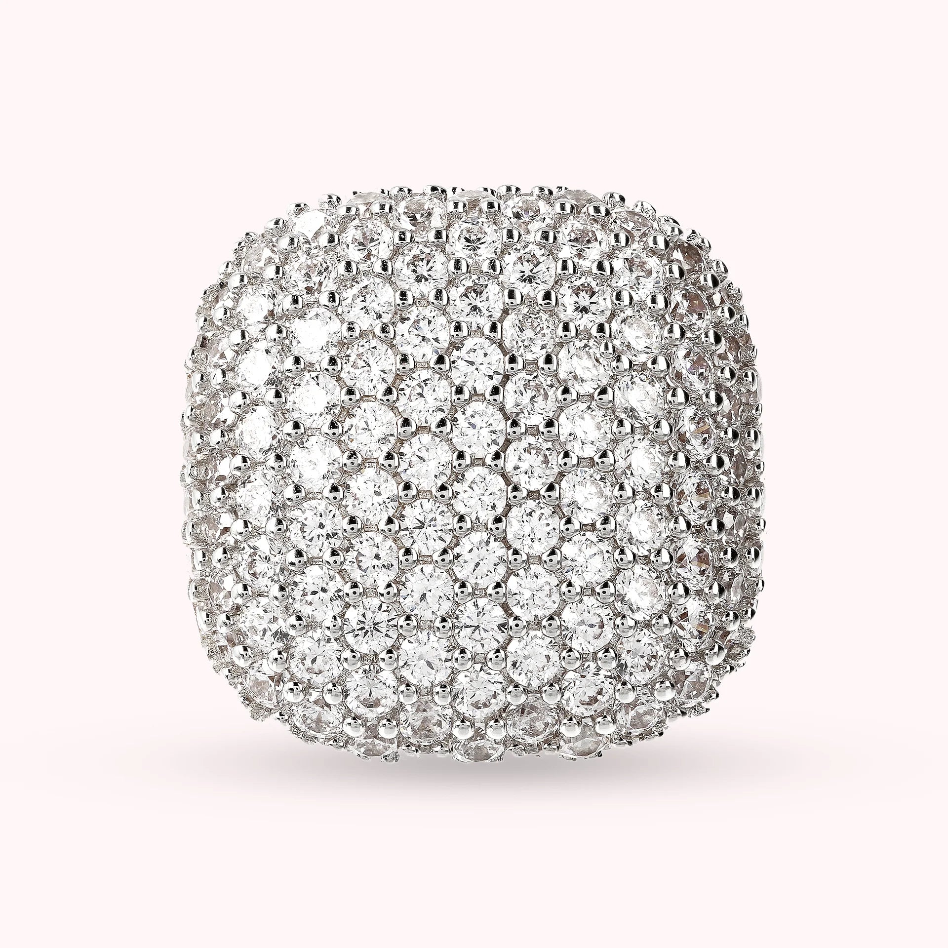 Squared Pavé Ring