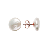 White Freshwater Cultured Pearl Stud Earrings Ø 10 mm