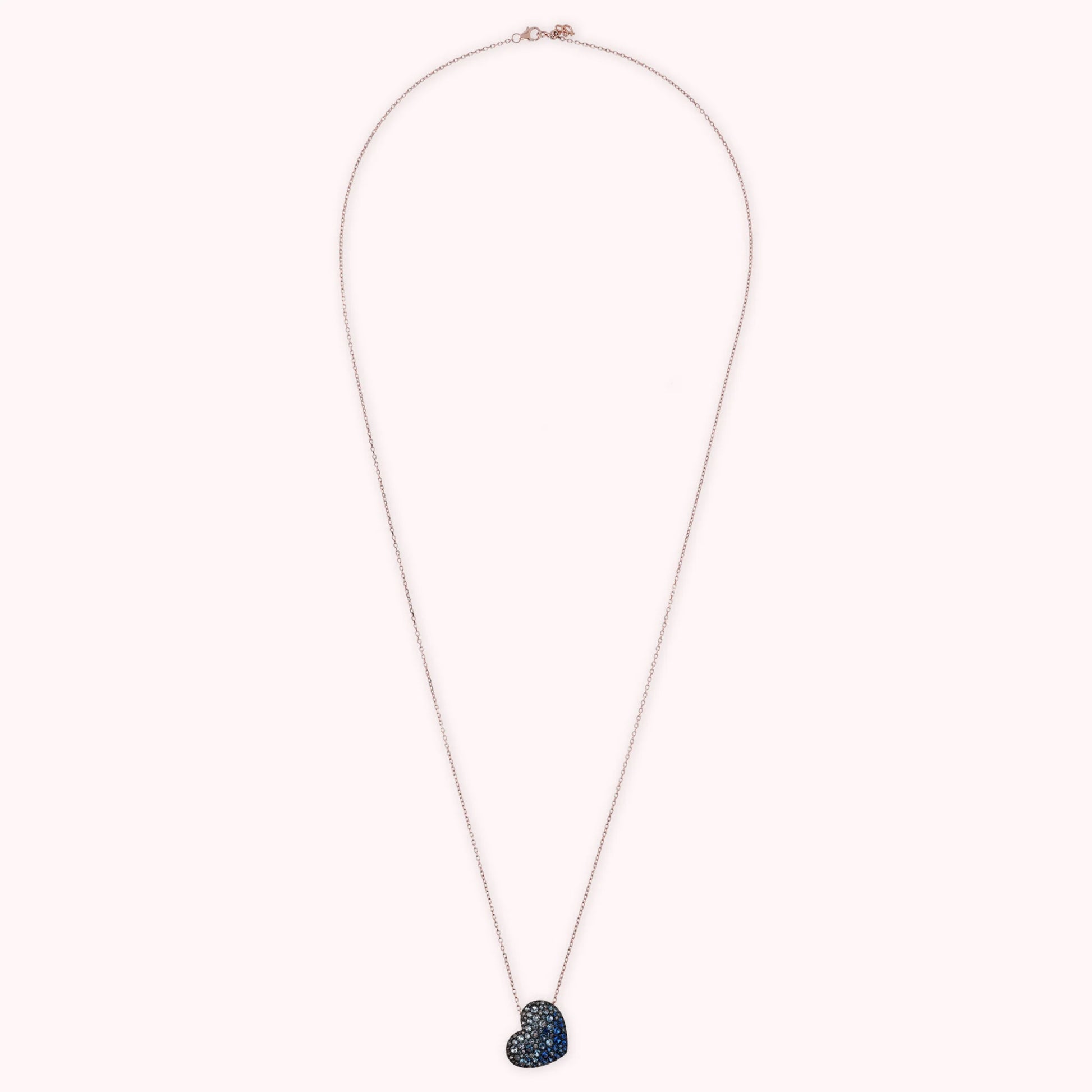 Collana con Pendente Cuore Pavé in Cubic Zirconia