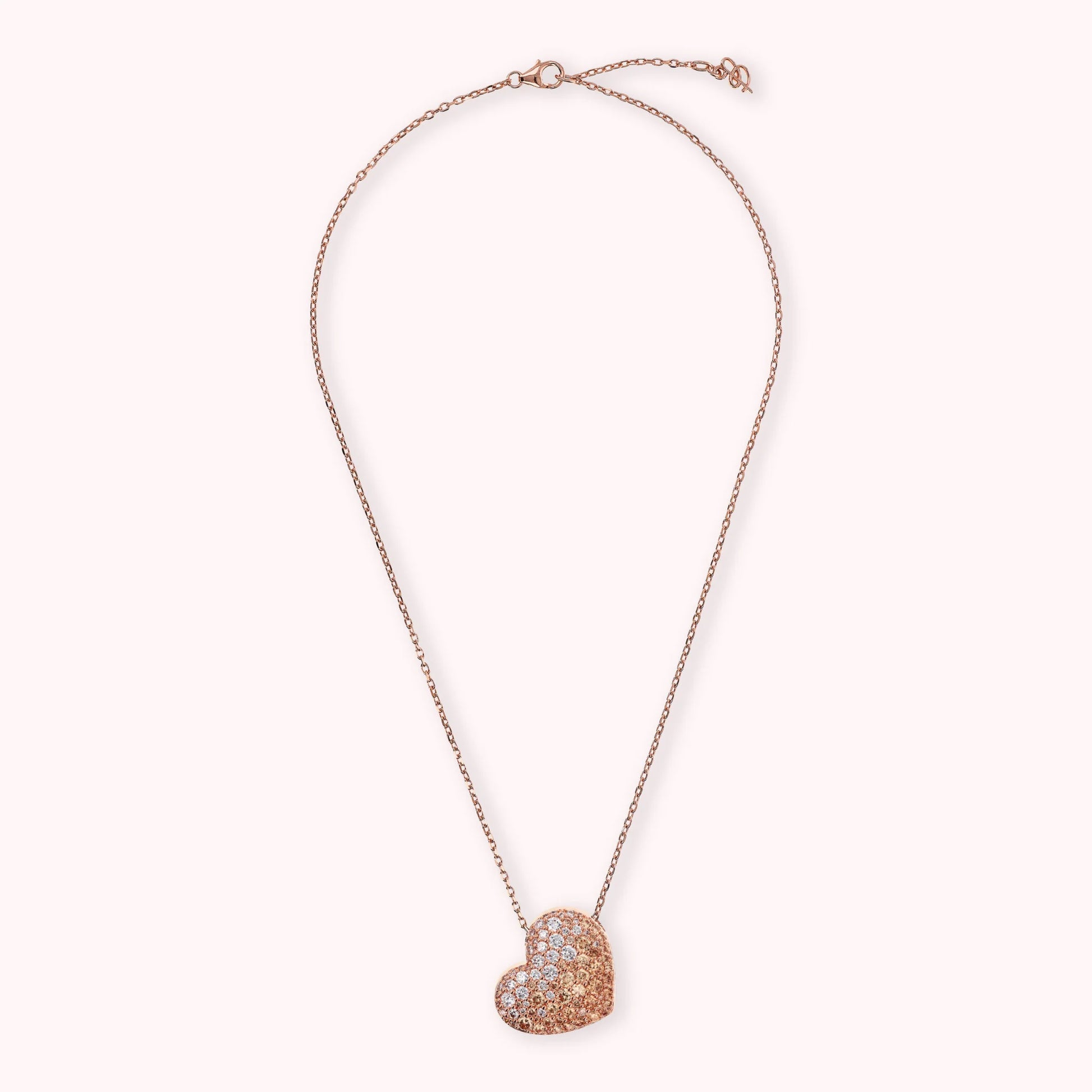 Collana con Pendente Cuore Pavé in Cubic Zirconia