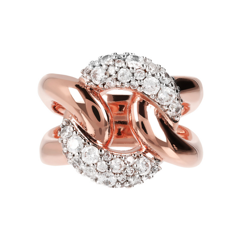Ring with Cubic Zirconia Element