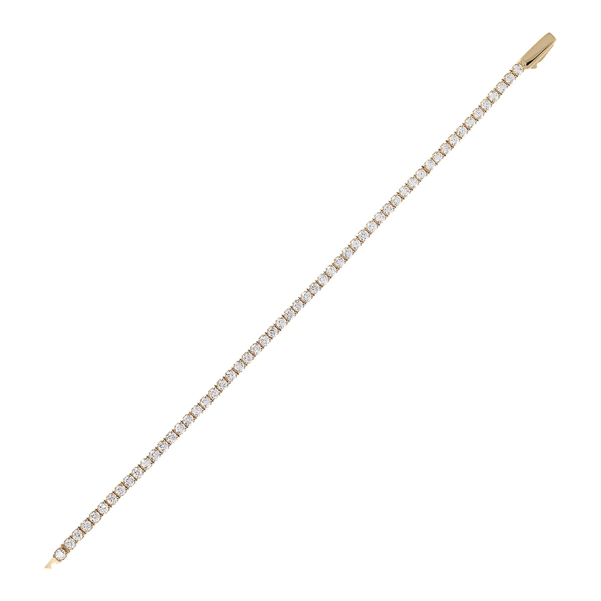Bracelet tennis doré avec zircon cubique