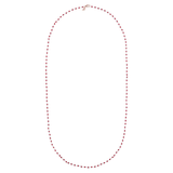 Rosenkranz-Halskette mit rotem Achat-Naturstein