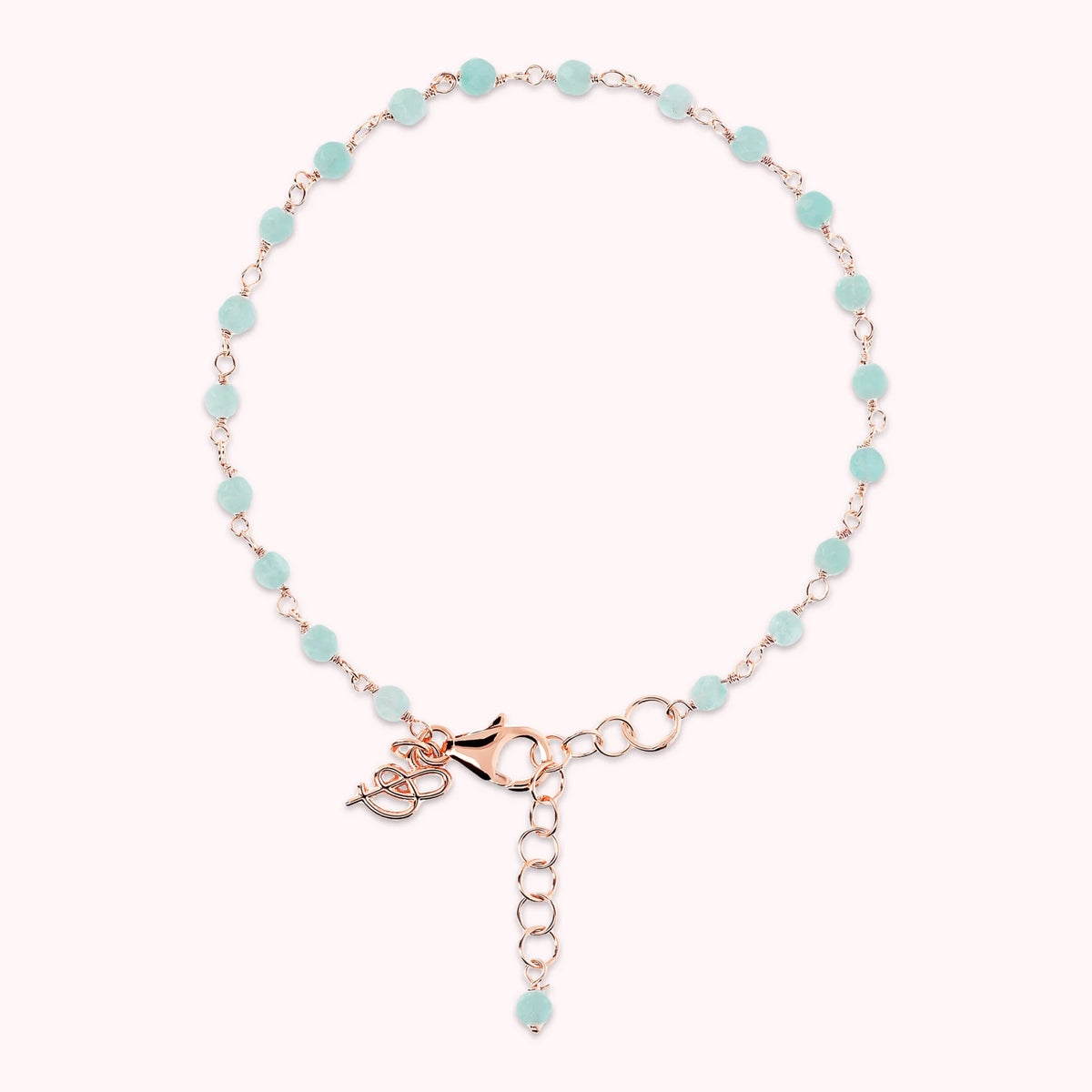 Rosary Bracelet with Natural Stone and Extender